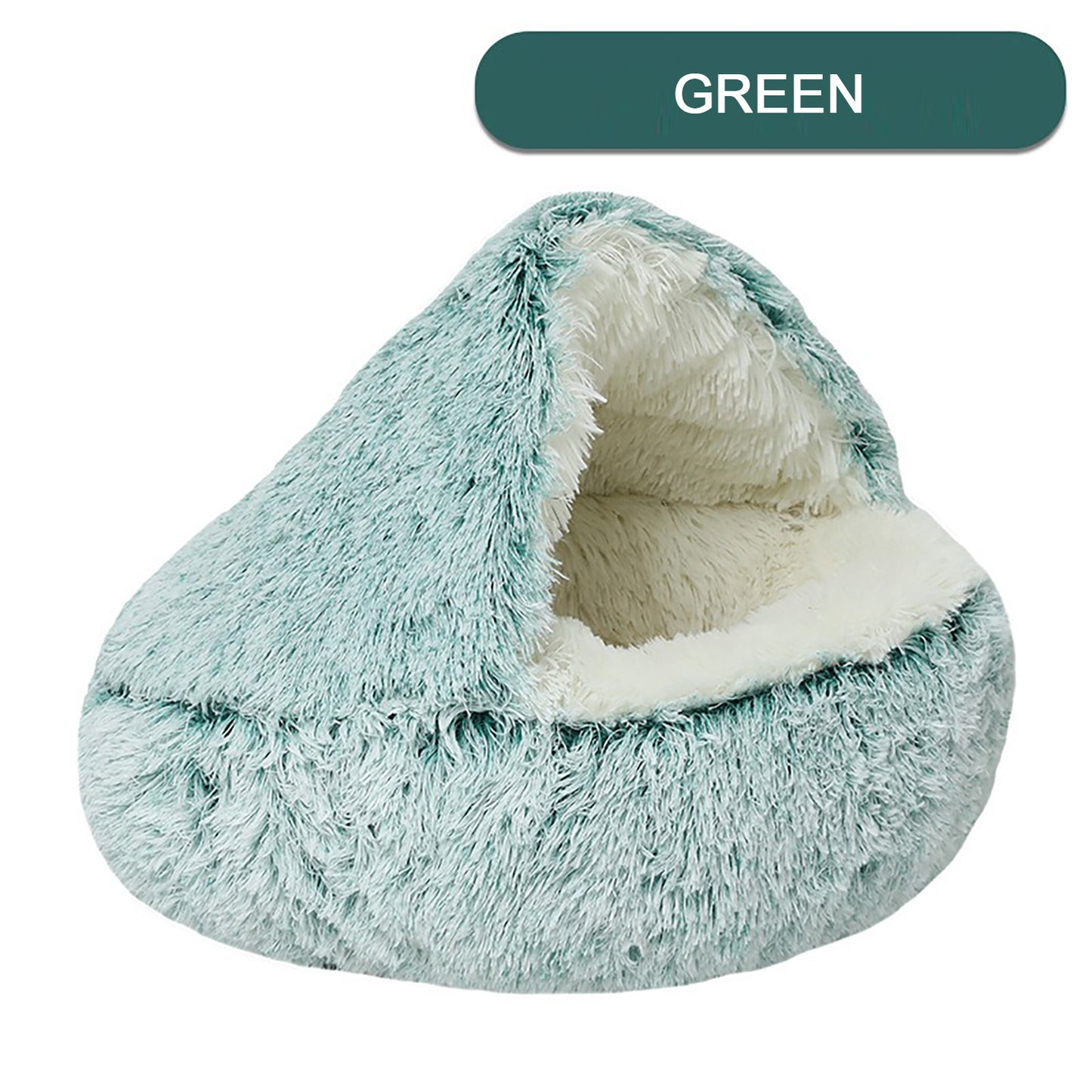 Luxurious Plush Round Cat Bed Cat Bed Round Soft Plush Burrowing