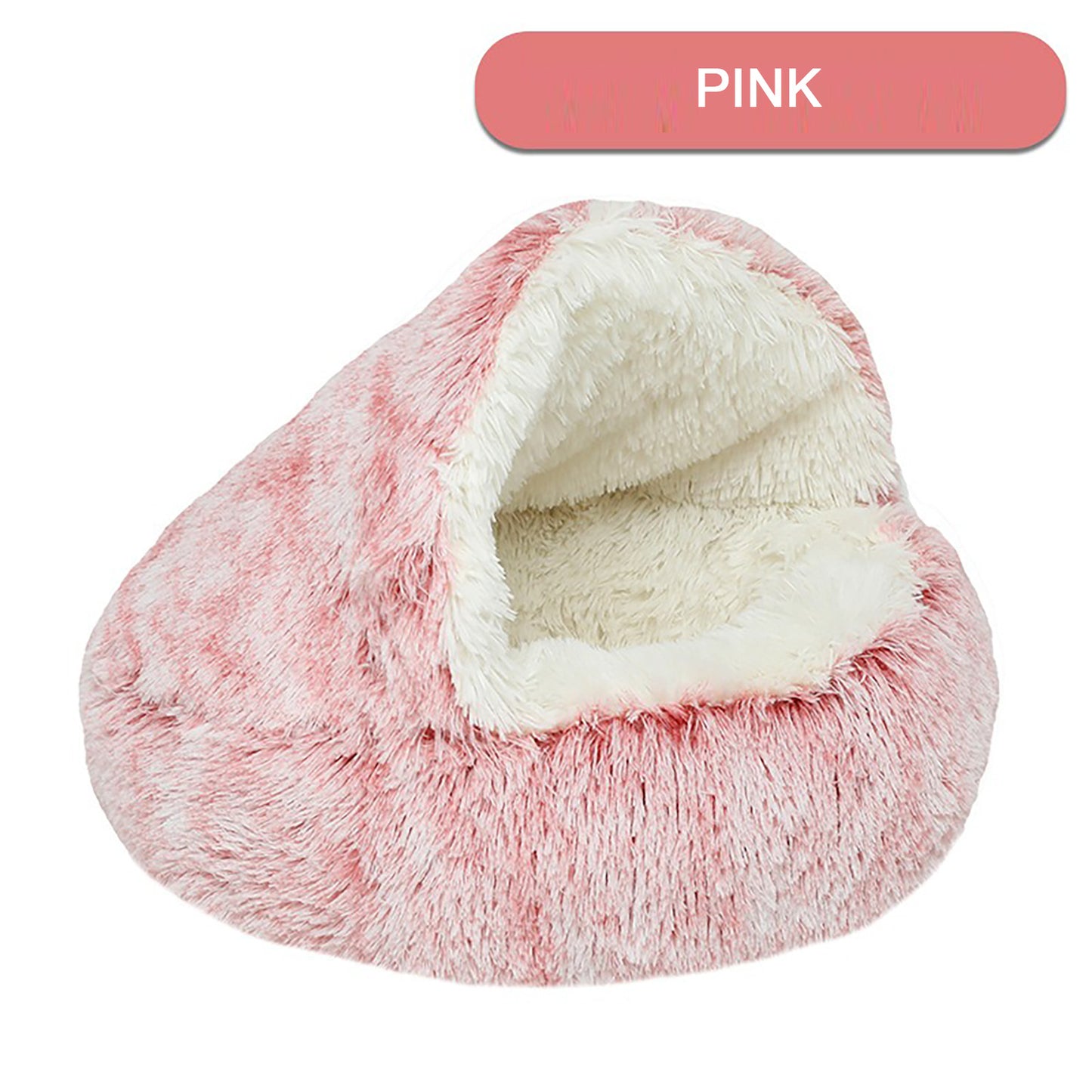 Luxurious Plush Round Cat Bed Cat Bed Round Soft Plush Burrowing