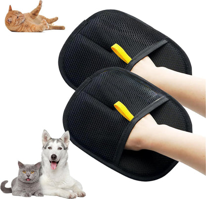 Pet Electrostatic Hair Removal Gloves Two-way Bristle Remover